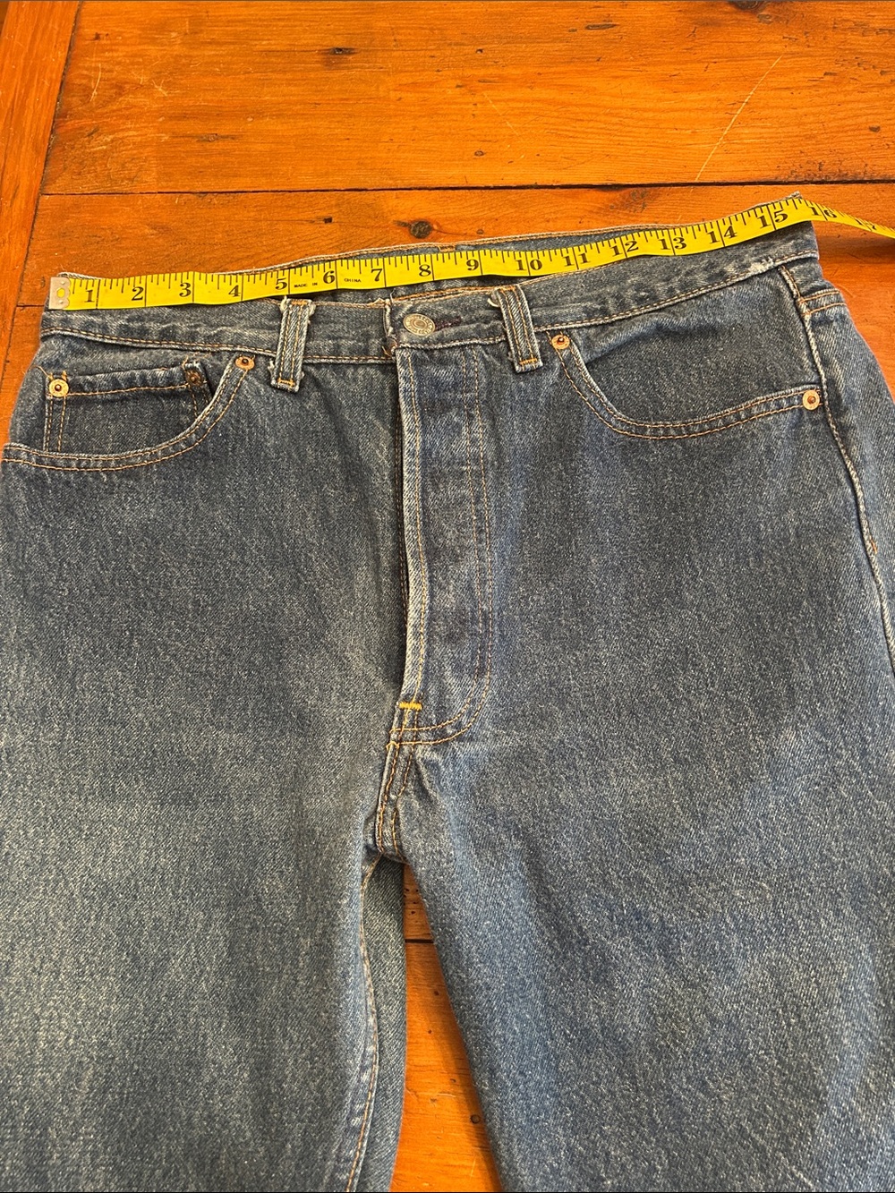 Levi's red tab straight leg button fly. Denim Jeans